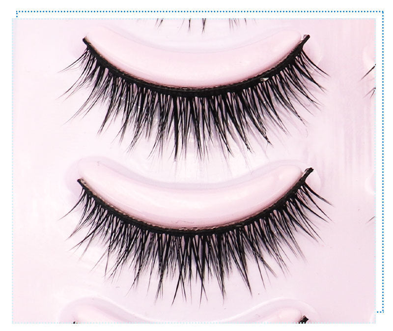 Natural Short Cross False Eye Lashes