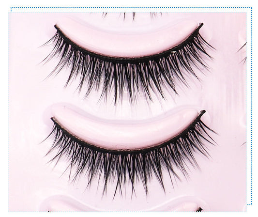 Natural Short Cross False Eye Lashes